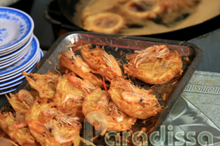 Crispy shrimp pastry