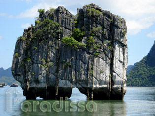 Incense Bowl Island, Halong Bay, Vietnam Incense Bowl Island, Halong Bay, Vietnam