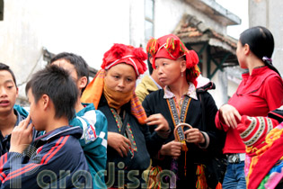 Red Dao ladies at Sapa, Lao Cai, Vietnam