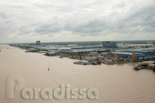 My Tho City - Tien Giang Province, View looking from Rach Mieu Bridge