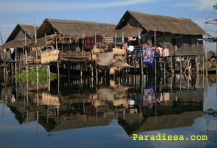 Floating village on Inle Lake