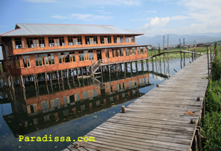 A weaving village on Inle