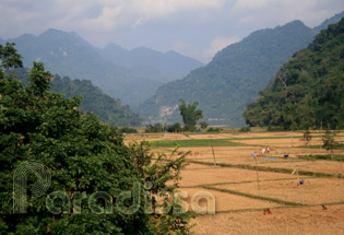 Vue de Ba Be du village de Pac Ngoi