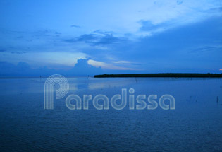 La mer de Bac Lieu au crépuscule