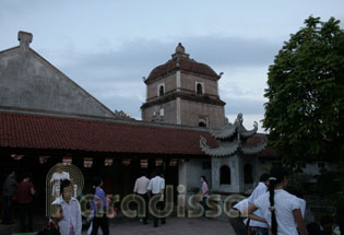 The backyard of the pagoda