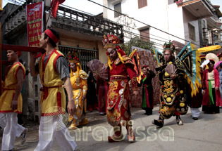 Clothes for the parade at the Do Temple Festival