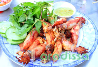Fresh seafood at Quy Nhon