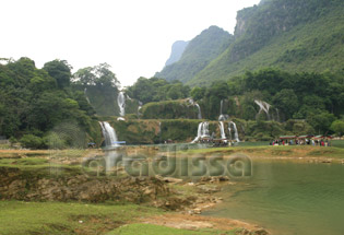 Chute d'eau de Ban Gioc, Cao Bang, Vietnam