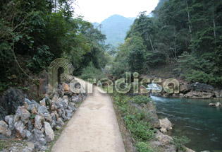 Path leading to Coc Bo Cave - Pac Bo - Cao Bang - Vietnam
