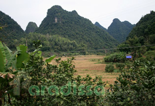 Paysage près du village de La