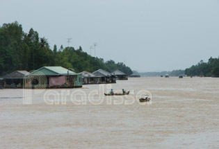 Le Mékong entre le Vietnam et le Cambodge