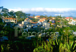 Panoramic view of Dalat Vietnam