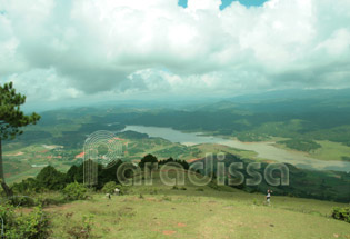 Le mont Lang Biang à Lam Dong Vietnam