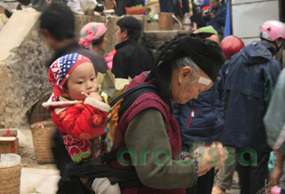 Baby at Dong Van Market