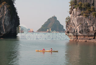 Kayaking on Halong Bay Vietnam
