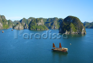 Baie d'Along, au Vietnam 