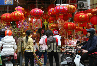 Tet in the Old Quarter of Hanoi Vietnam