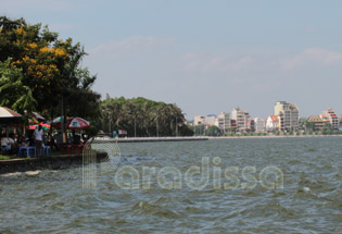 Sunset over the West Lake of Hanoi