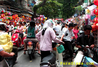Le vieux quartier d'Hanoi Vietnam
