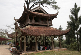 The Tram Giang Pagoda in Ha Tay Province of Vietnam