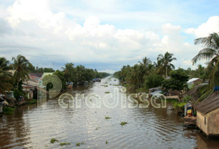 Mekong River tributary in Kien Giang