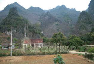 Karst mountains at Chi Lang Passage - Lang Son