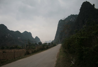 View looking down Chi Lang Passage - Lang Son