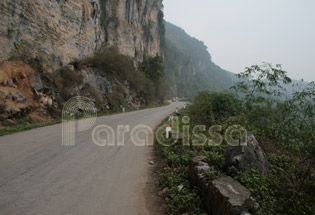 Route No. 4 de Lang Son à Cao Bang Vietnam