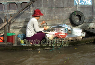 Marche flottant de Cai Be 