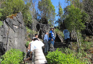 Hiking to the top of Ham Rong Mountain