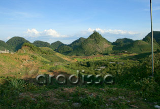 Collines autour de Moc Chau