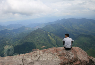 View from the summit of Mount Pha Luong