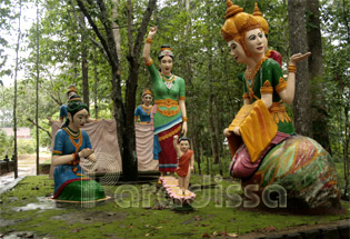 Scene depicting the Buddha when he was a child