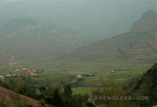 Rice Terraces From Khau Pha Pass