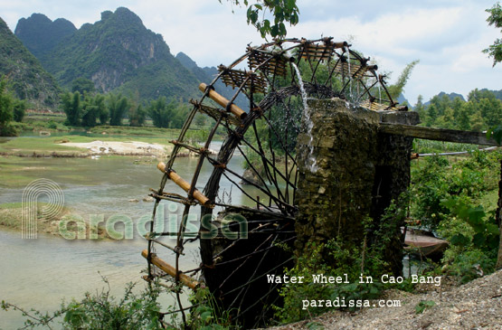 Water Wheel in the countryside of Cao Bang
