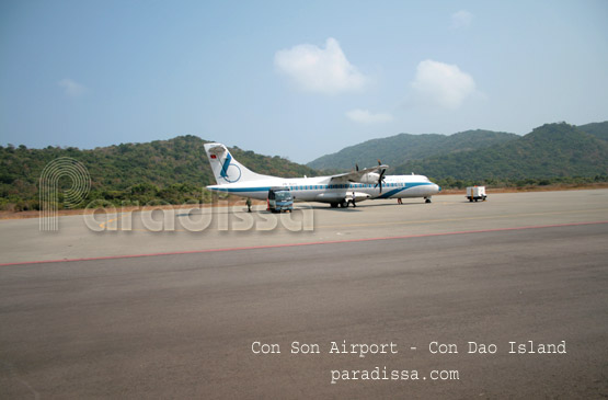 L'aéroport de Co Ong, Con Son, Vietnam