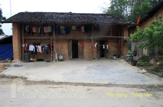 House of a Chinese (Han, Hoa) family in Pho Bang, Dong Van Plateau, Ha Giang, Vietnam