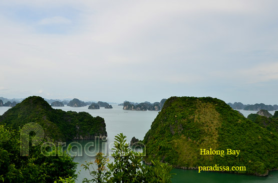 Panoramic view of Halong Bay