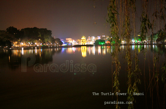 The Turtle Tower in Hanoi, Vietnam