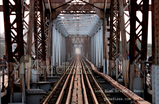 The Long Bien Bridge, Hanoi, Vietnam