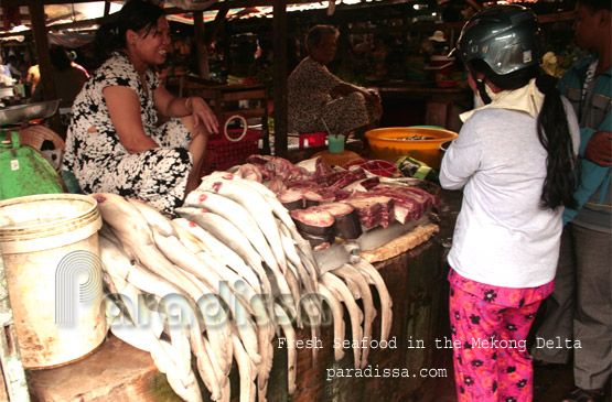 Seafood at Bac Lieu Market