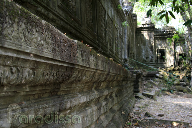 A wall at the Beng Mealea Temple, Cambodia