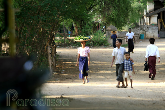 Village life at Bagan, Myanmar (Burma)