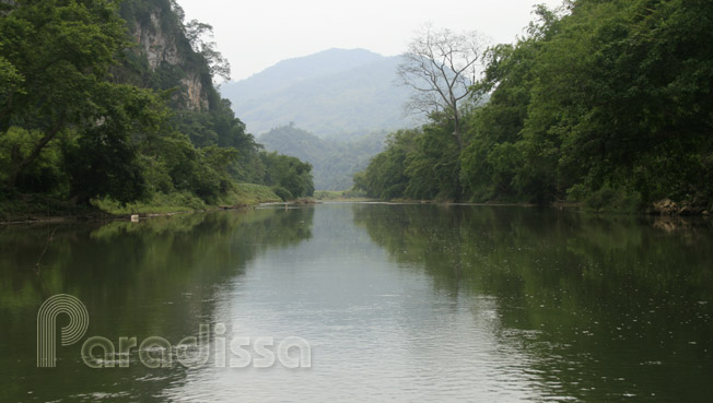 Less seen corner of the Ba Be Lake at the core zone of Ba Be National Park