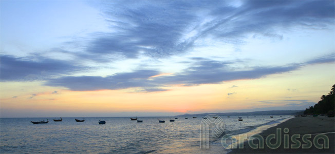 Dusk over the Mui Ne Beach