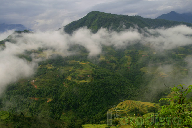 Breathtaking mountains at Hoang Su Phi, Hang Giang Province