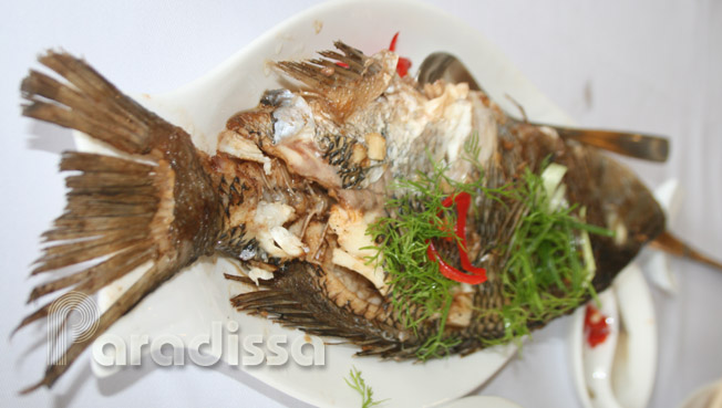 Steamed fish