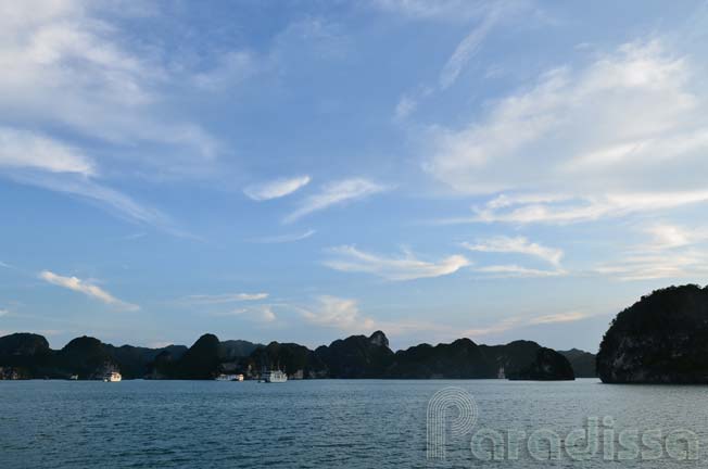 Halong Bay in a late afternoon