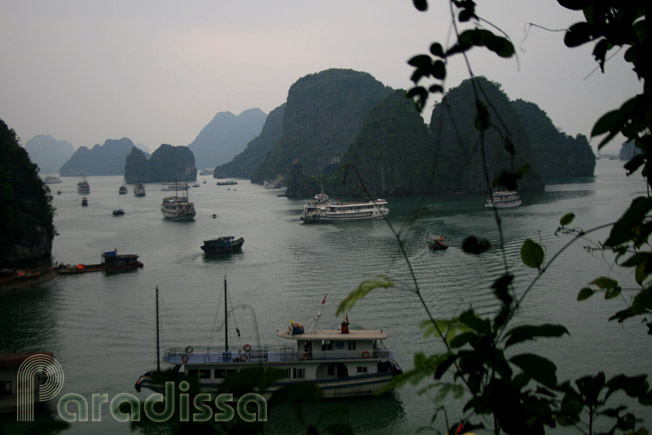 Amazing Halong Bay Vietnam at twilight