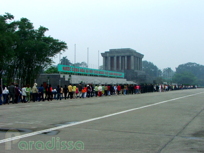 Ho Chi Minh's mausoleum in Hanoi